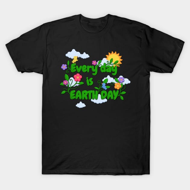 Earth Day T-Shirt by valentinahramov